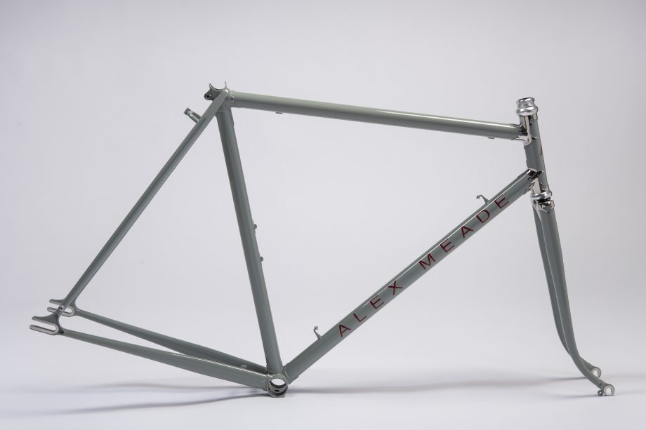 Alex Meade Bikeworks Custom Lugged Polished Stainless Steel Single Speed Frame